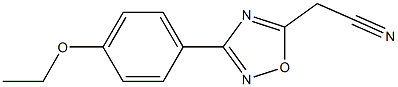 [3-(4-ethoxyphenyl)-1,2,4-oxadiazol-5-yl]acetonitrile Struktur