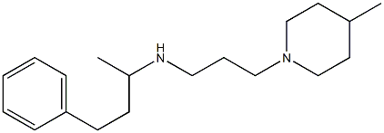 [3-(4-methylpiperidin-1-yl)propyl](4-phenylbutan-2-yl)amine Struktur