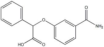 [3-(aminocarbonyl)phenoxy](phenyl)acetic acid Struktur