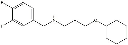 [3-(cyclohexyloxy)propyl][(3,4-difluorophenyl)methyl]amine Struktur