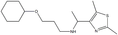 [3-(cyclohexyloxy)propyl][1-(2,5-dimethyl-1,3-thiazol-4-yl)ethyl]amine Struktur