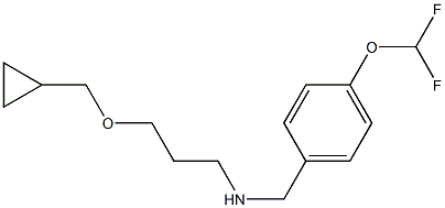 [3-(cyclopropylmethoxy)propyl]({[4-(difluoromethoxy)phenyl]methyl})amine Struktur