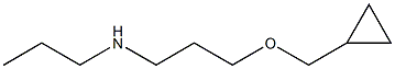 [3-(cyclopropylmethoxy)propyl](propyl)amine Struktur