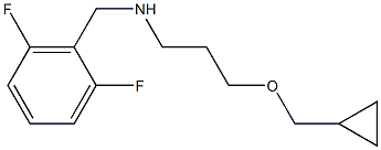 [3-(cyclopropylmethoxy)propyl][(2,6-difluorophenyl)methyl]amine Struktur