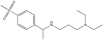 [3-(diethylamino)propyl][1-(4-methanesulfonylphenyl)ethyl]amine Struktur