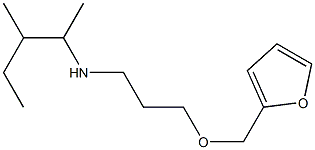 [3-(furan-2-ylmethoxy)propyl](3-methylpentan-2-yl)amine Struktur