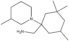 [3,3,5-trimethyl-1-(3-methylpiperidin-1-yl)cyclohexyl]methanamine Struktur