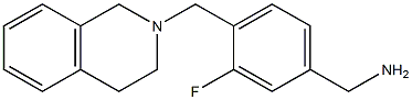 [3-fluoro-4-(1,2,3,4-tetrahydroisoquinolin-2-ylmethyl)phenyl]methanamine Struktur