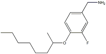 [3-fluoro-4-(octan-2-yloxy)phenyl]methanamine Struktur