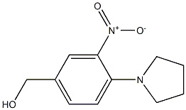 [3-nitro-4-(pyrrolidin-1-yl)phenyl]methanol Struktur