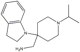 [4-(2,3-dihydro-1H-indol-1-yl)-1-isopropylpiperidin-4-yl]methylamine Struktur