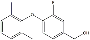 [4-(2,6-dimethylphenoxy)-3-fluorophenyl]methanol Struktur