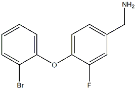 [4-(2-bromophenoxy)-3-fluorophenyl]methanamine Struktur