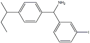 [4-(butan-2-yl)phenyl](3-iodophenyl)methanamine Struktur