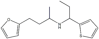 [4-(furan-2-yl)butan-2-yl][1-(thiophen-2-yl)propyl]amine Struktur