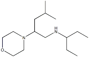 [4-methyl-2-(morpholin-4-yl)pentyl](pentan-3-yl)amine Struktur