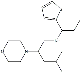 [4-methyl-2-(morpholin-4-yl)pentyl][1-(thiophen-2-yl)propyl]amine Struktur