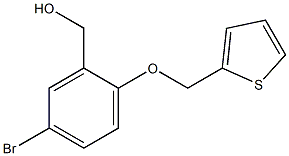 [5-bromo-2-(thiophen-2-ylmethoxy)phenyl]methanol Struktur