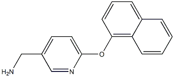 [6-(1-naphthyloxy)pyridin-3-yl]methylamine Struktur