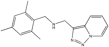 {[1,2,4]triazolo[3,4-a]pyridin-3-ylmethyl}[(2,4,6-trimethylphenyl)methyl]amine Struktur