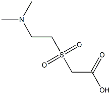 {[2-(dimethylamino)ethyl]sulfonyl}acetic acid Struktur