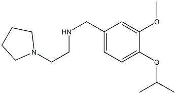 {[3-methoxy-4-(propan-2-yloxy)phenyl]methyl}[2-(pyrrolidin-1-yl)ethyl]amine Struktur