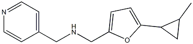 {[5-(2-methylcyclopropyl)furan-2-yl]methyl}(pyridin-4-ylmethyl)amine Struktur