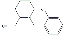 {1-[(2-chlorophenyl)methyl]piperidin-2-yl}methanamine Struktur