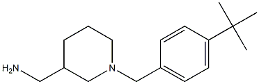 {1-[(4-tert-butylphenyl)methyl]piperidin-3-yl}methanamine Struktur