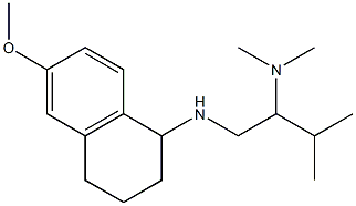 {1-[(6-methoxy-1,2,3,4-tetrahydronaphthalen-1-yl)amino]-3-methylbutan-2-yl}dimethylamine Struktur