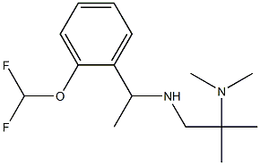 {1-[2-(difluoromethoxy)phenyl]ethyl}[2-(dimethylamino)-2-methylpropyl]amine Struktur