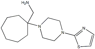 {1-[4-(1,3-thiazol-2-yl)piperazin-1-yl]cycloheptyl}methylamine Struktur