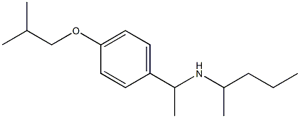 {1-[4-(2-methylpropoxy)phenyl]ethyl}(pentan-2-yl)amine Struktur