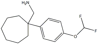 {1-[4-(difluoromethoxy)phenyl]cycloheptyl}methanamine Struktur