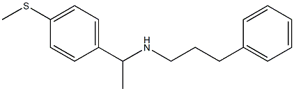 {1-[4-(methylsulfanyl)phenyl]ethyl}(3-phenylpropyl)amine Struktur