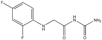 {2-[(2,4-difluorophenyl)amino]acetyl}urea Struktur