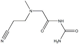 {2-[(2-cyanoethyl)(methyl)amino]acetyl}urea Struktur