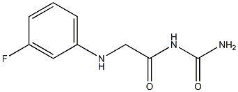 {2-[(3-fluorophenyl)amino]acetyl}urea Struktur