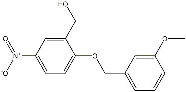 {2-[(3-methoxyphenyl)methoxy]-5-nitrophenyl}methanol Struktur