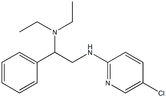 {2-[(5-chloropyridin-2-yl)amino]-1-phenylethyl}diethylamine Struktur