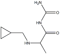 {2-[(cyclopropylmethyl)amino]propanoyl}urea Struktur