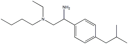 {2-amino-2-[4-(2-methylpropyl)phenyl]ethyl}(butyl)ethylamine Struktur