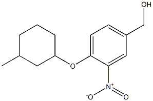 {4-[(3-methylcyclohexyl)oxy]-3-nitrophenyl}methanol Struktur