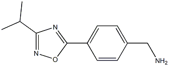 {4-[3-(propan-2-yl)-1,2,4-oxadiazol-5-yl]phenyl}methanamine Struktur