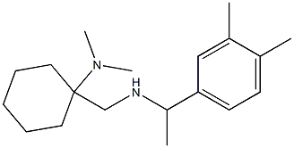 1-({[1-(3,4-dimethylphenyl)ethyl]amino}methyl)-N,N-dimethylcyclohexan-1-amine Struktur