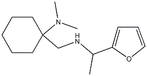 1-({[1-(furan-2-yl)ethyl]amino}methyl)-N,N-dimethylcyclohexan-1-amine Struktur