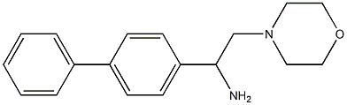 1-(1,1'-biphenyl-4-yl)-2-morpholin-4-ylethanamine Struktur