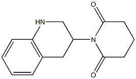 1-(1,2,3,4-tetrahydroquinolin-3-yl)piperidine-2,6-dione Struktur