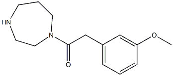 1-(1,4-diazepan-1-yl)-2-(3-methoxyphenyl)ethan-1-one Struktur