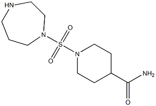 1-(1,4-diazepane-1-sulfonyl)piperidine-4-carboxamide Struktur